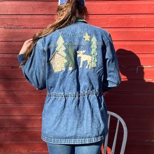 Vintage cozy denim jacket